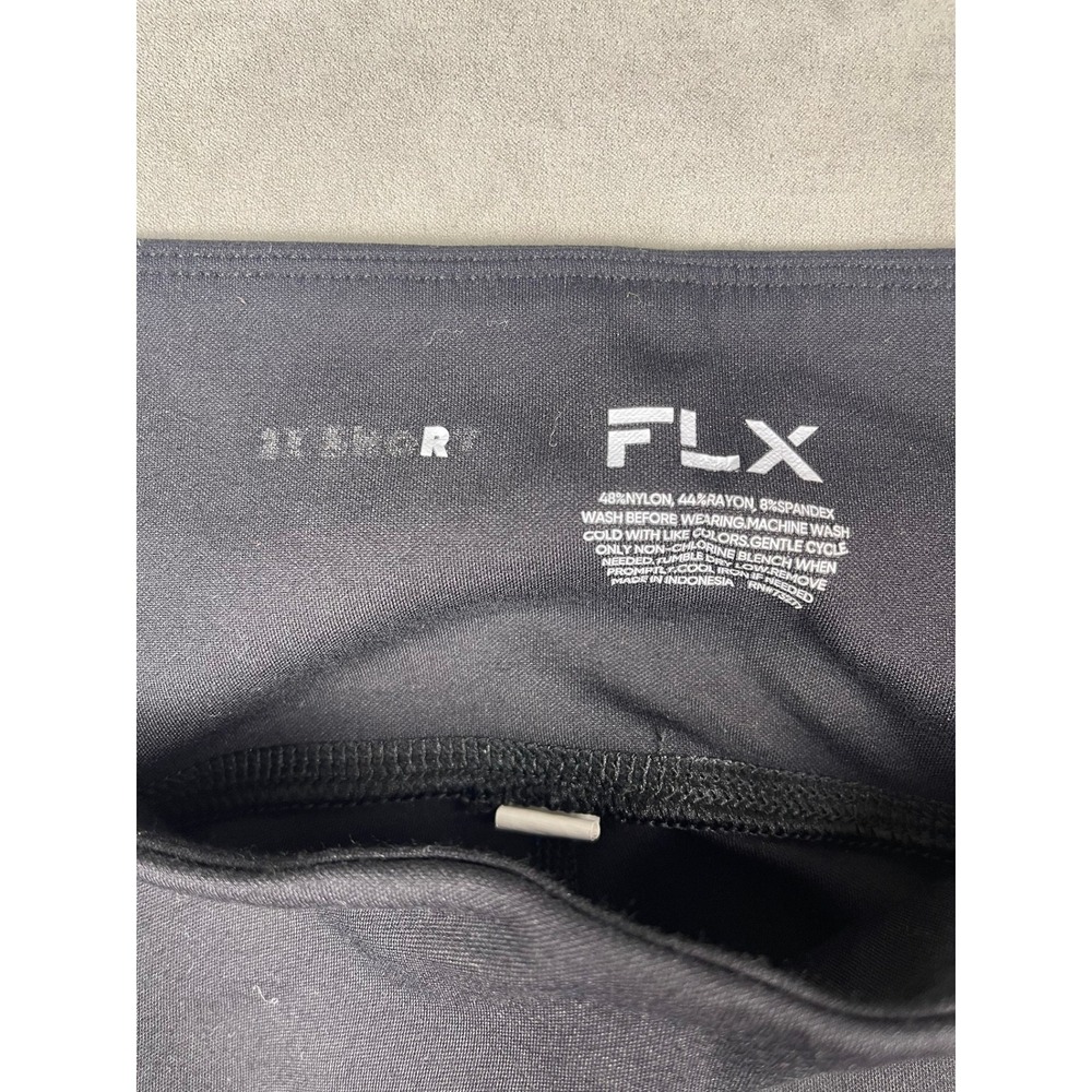 FLX Mens Black Athletic Pants 2X-Short Zip Pockets Stretch Athleisure Activewear - Picture 3 of 7